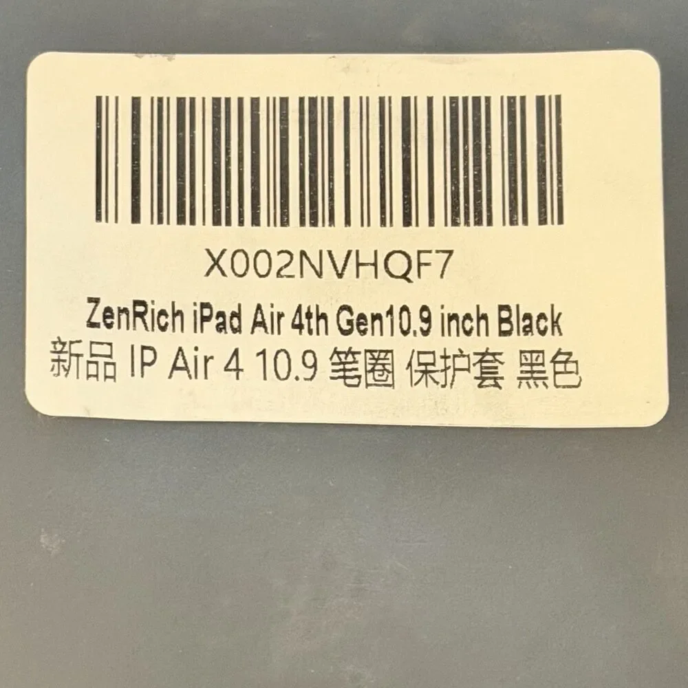 Zenrich iPad Air 4th Generation Black Case  10.9in NEW